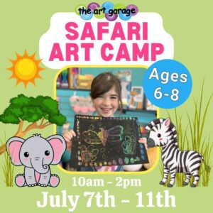 Safari Art Camp 2025 at The Art Garage